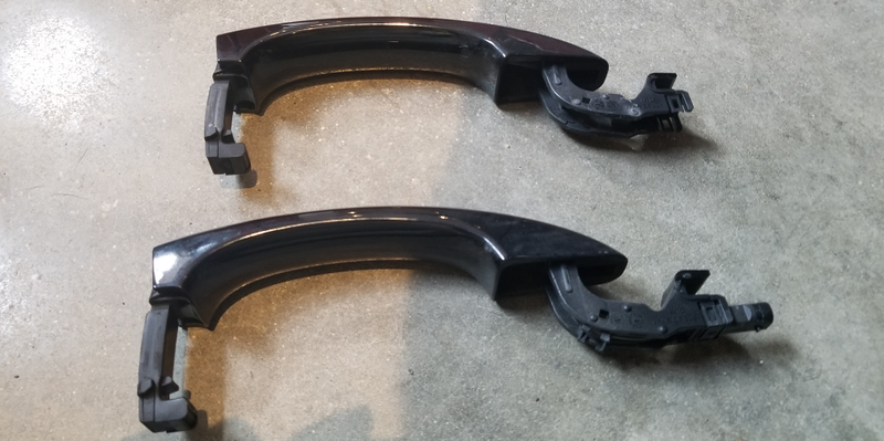 Different door handles.